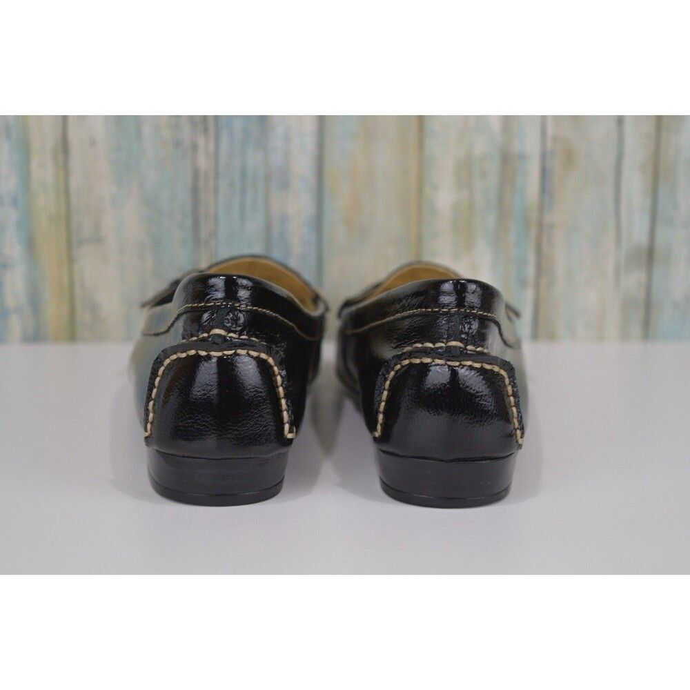 Naturalizer Heaven Black Patent Leather Loafers Women’s 10 Slip-On Shoes Buckle - Picture 9 of 11